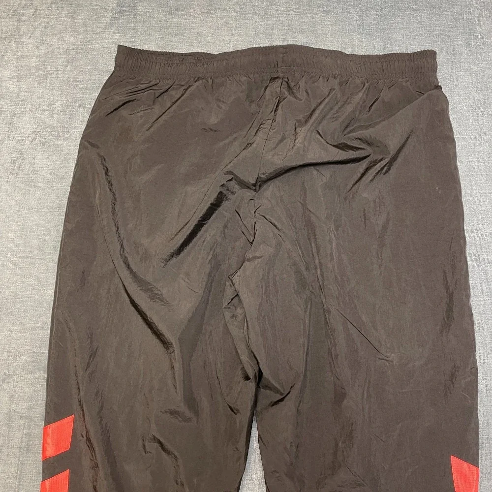 Adidas Joggers Pants Mens 36x29 Black Performance Athletic Ankle Zip Tapered Leg